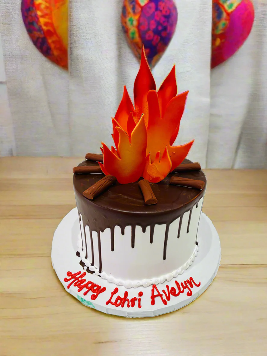 Choco Dripping Lohri Cake - Image 3