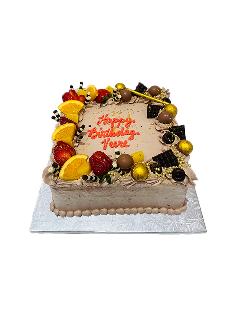 Choco Fruit Combo Cake