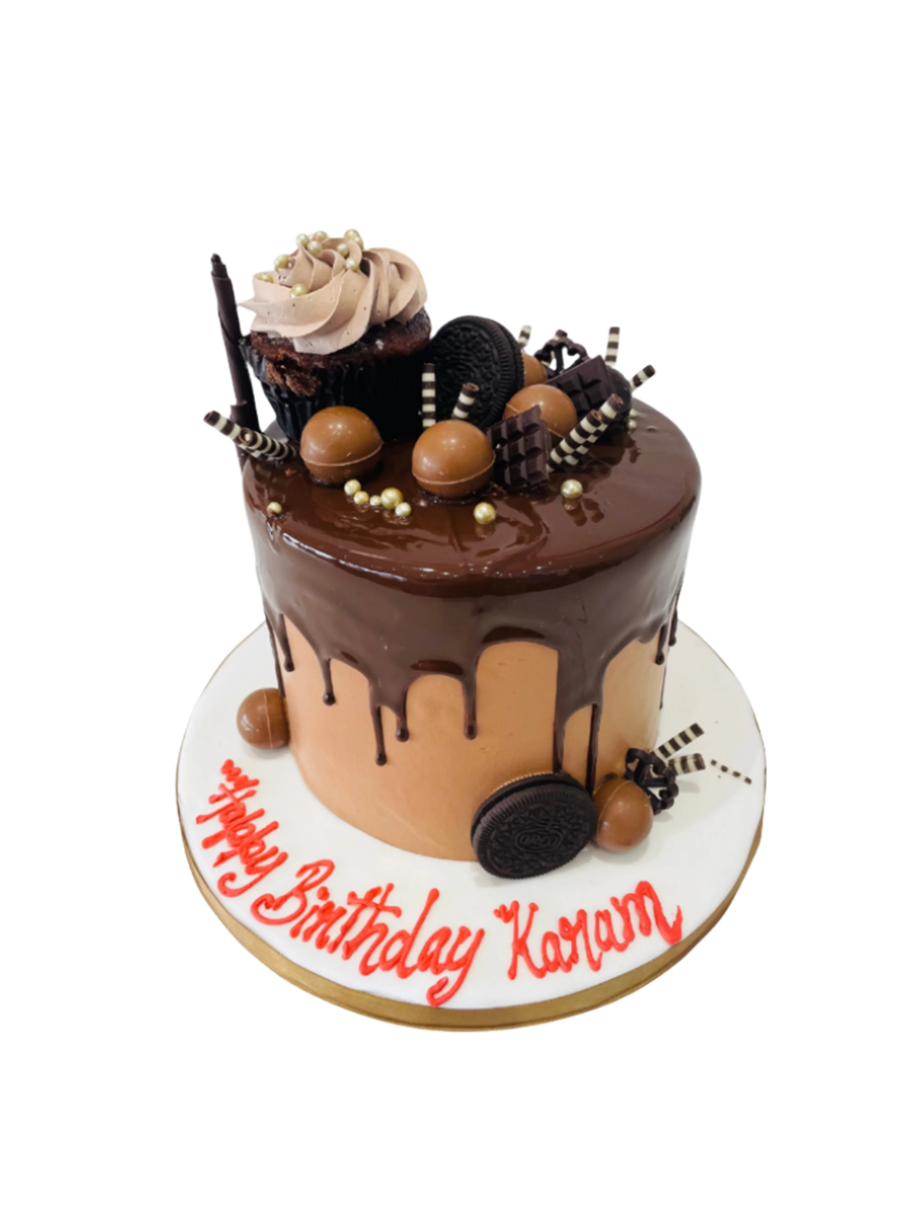 Chocolate Drip Cream Cake