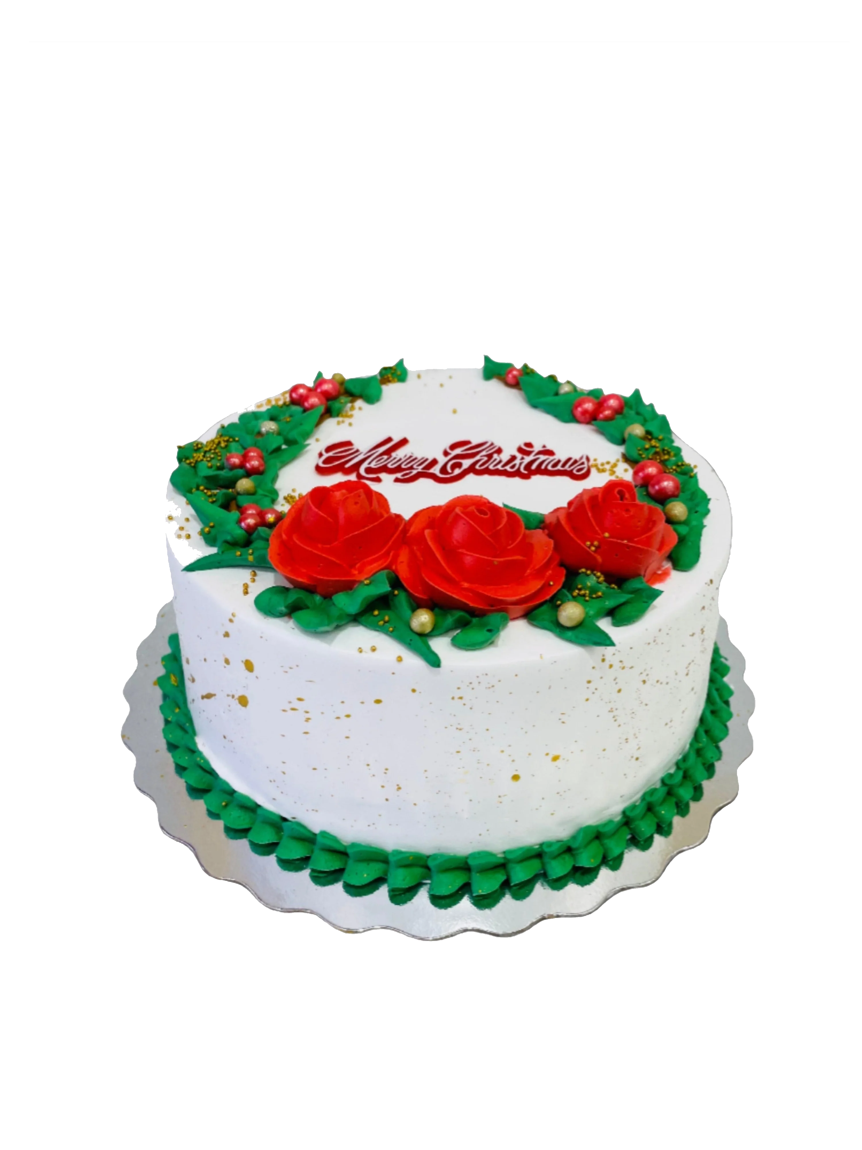 Christmas Flower Cake