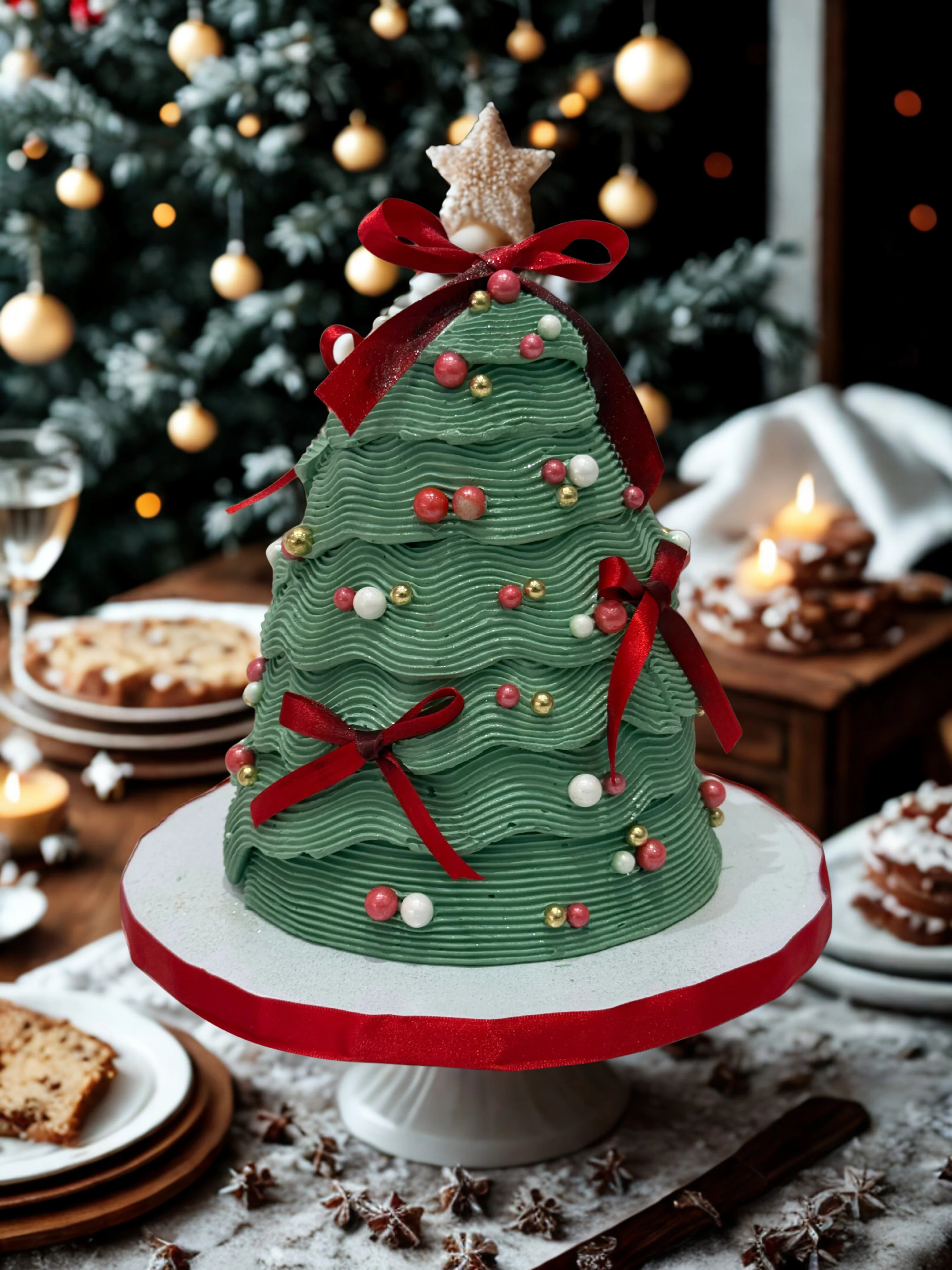 Christmas Tree Molded Cake - Image 3