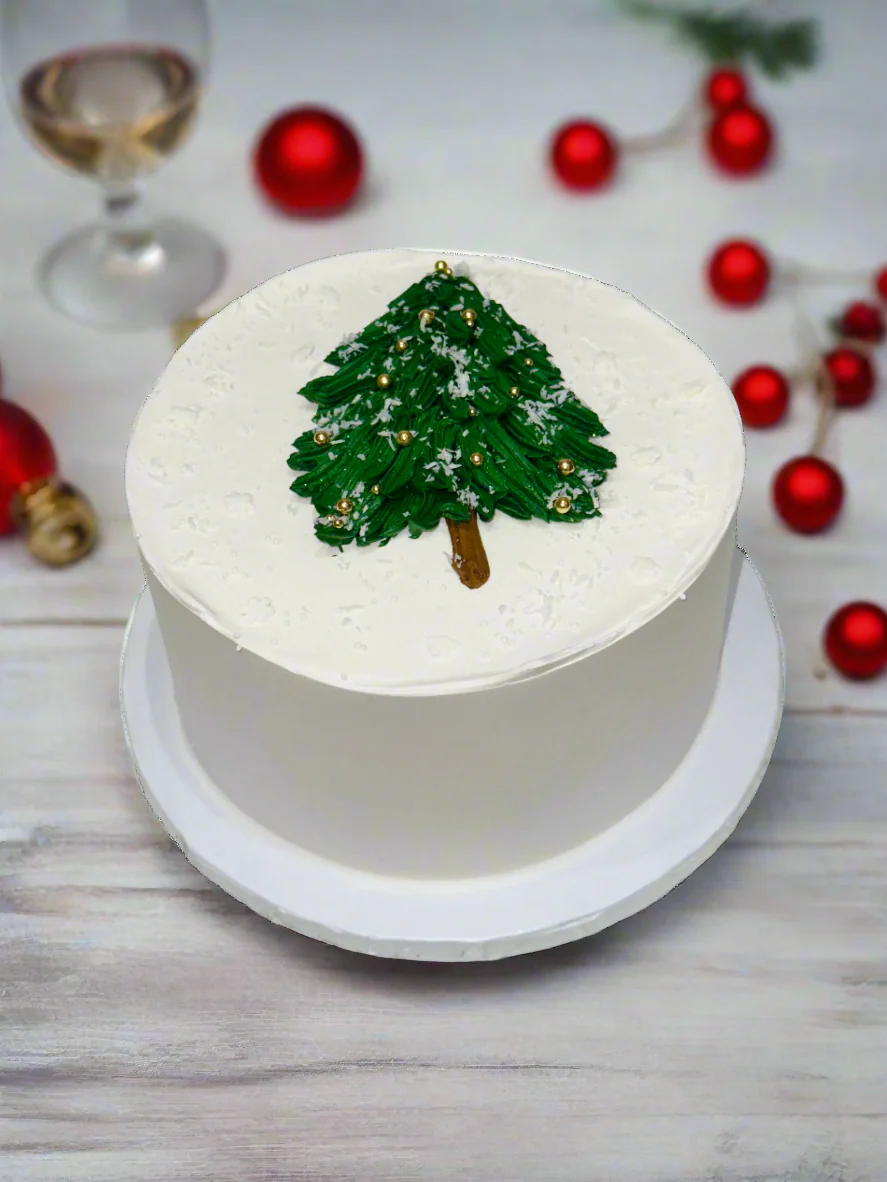 Christmas Tree Snowy Cake - Image 2