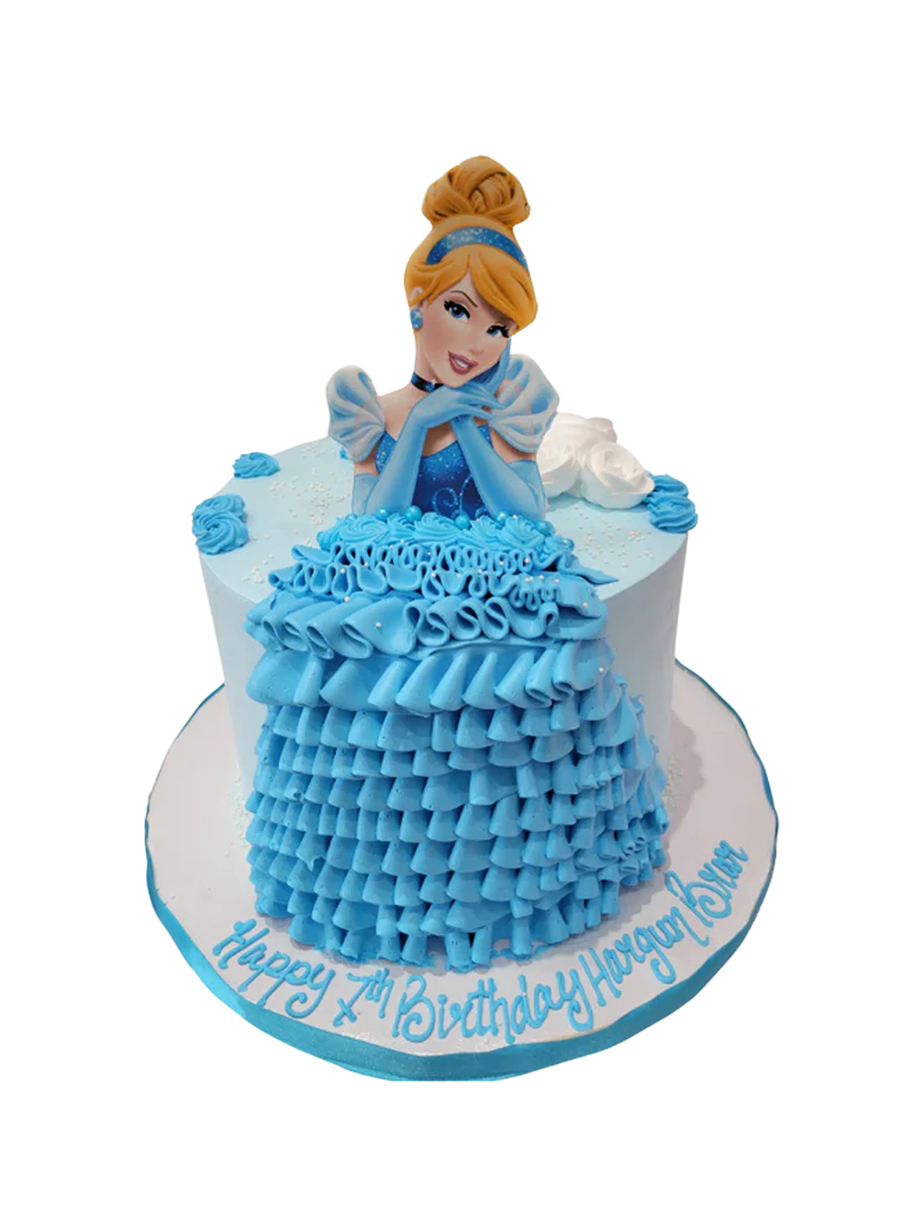 Cinderella Cream Birthday Cake