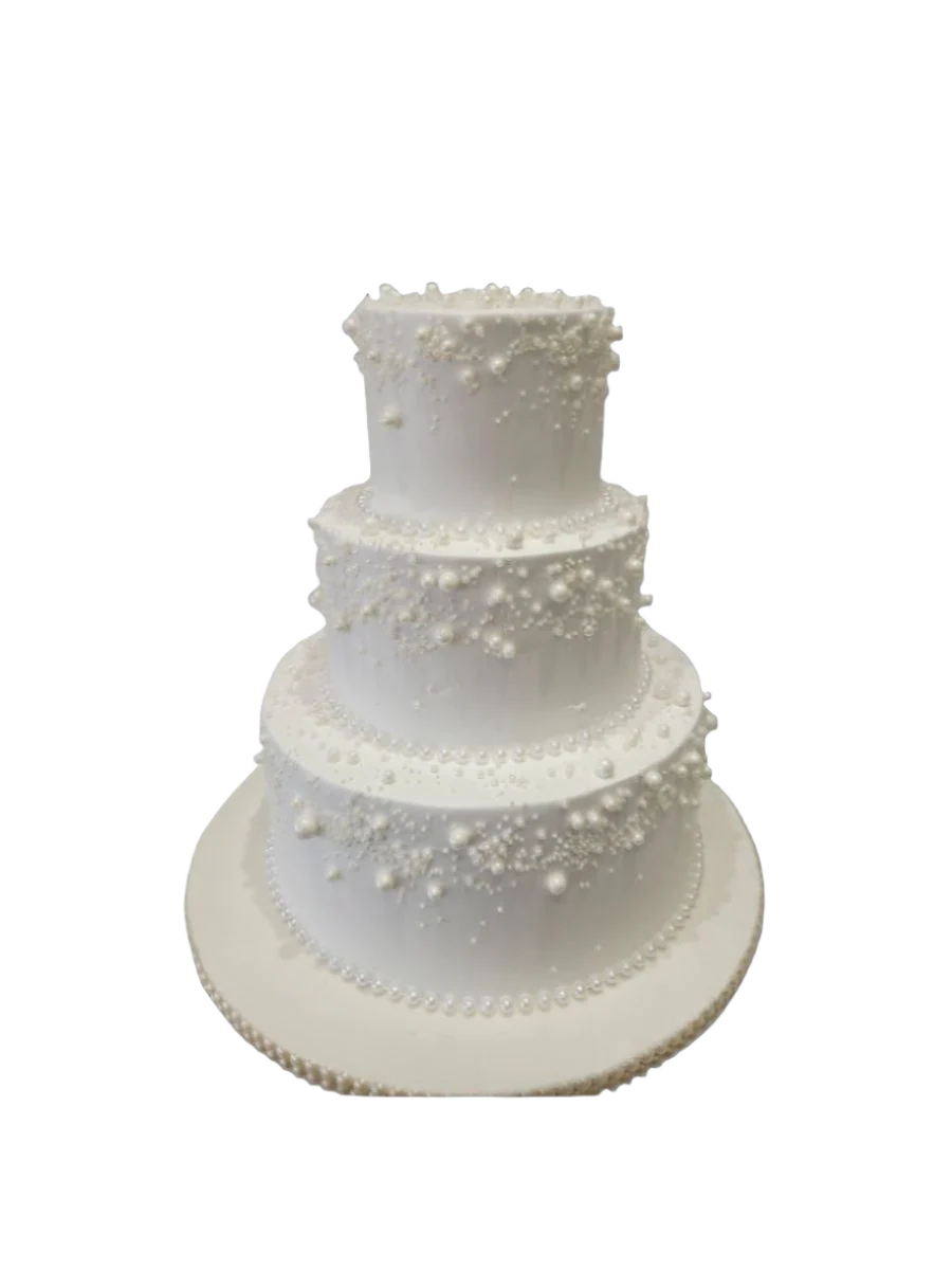 Classic White Wedding Cake