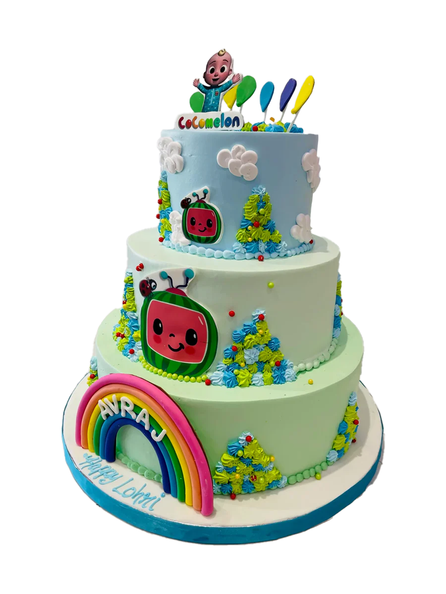 Cocomelon 3 Tiered Cake - Image 5