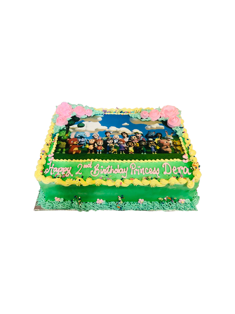 Cocomelon Photo Birthday Cake