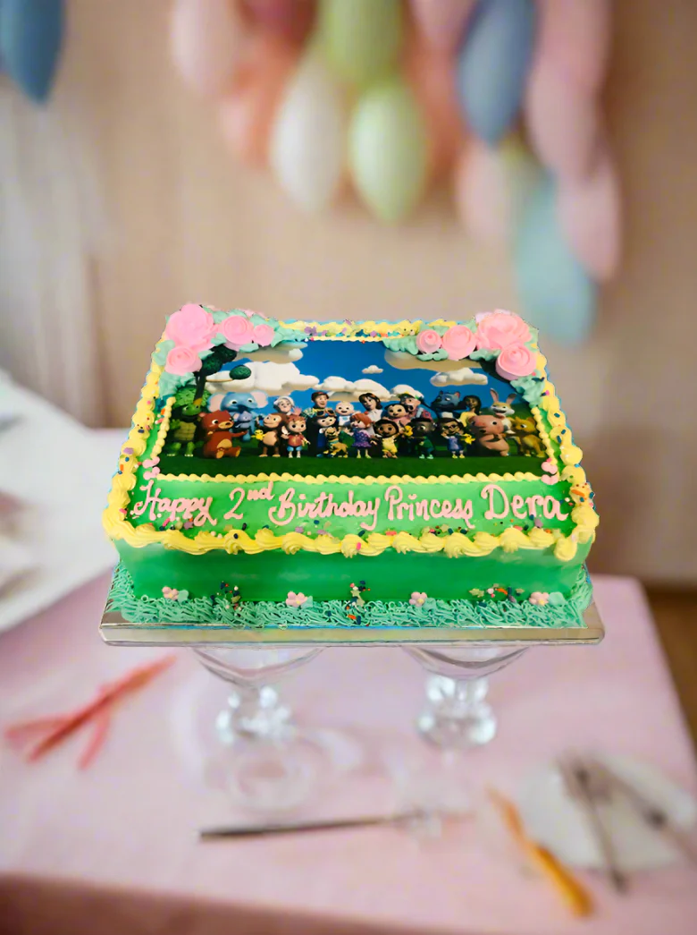 Cocomelon Photo Birthday Cake - Image 3