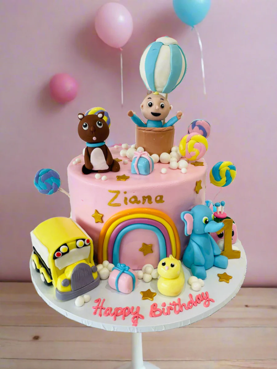 Cocomelon Family Fondant Cake - Image 2
