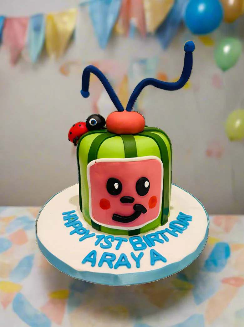 Cocomelon Fondant Cake - Image 3