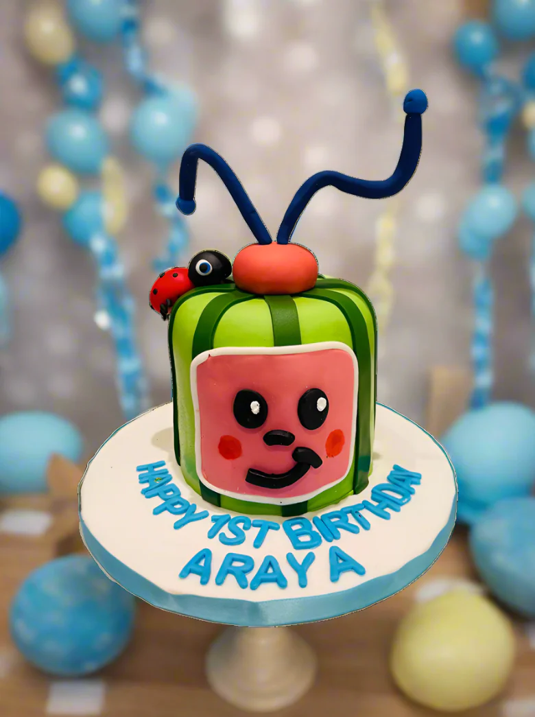 Cocomelon Fondant Cake - Image 5