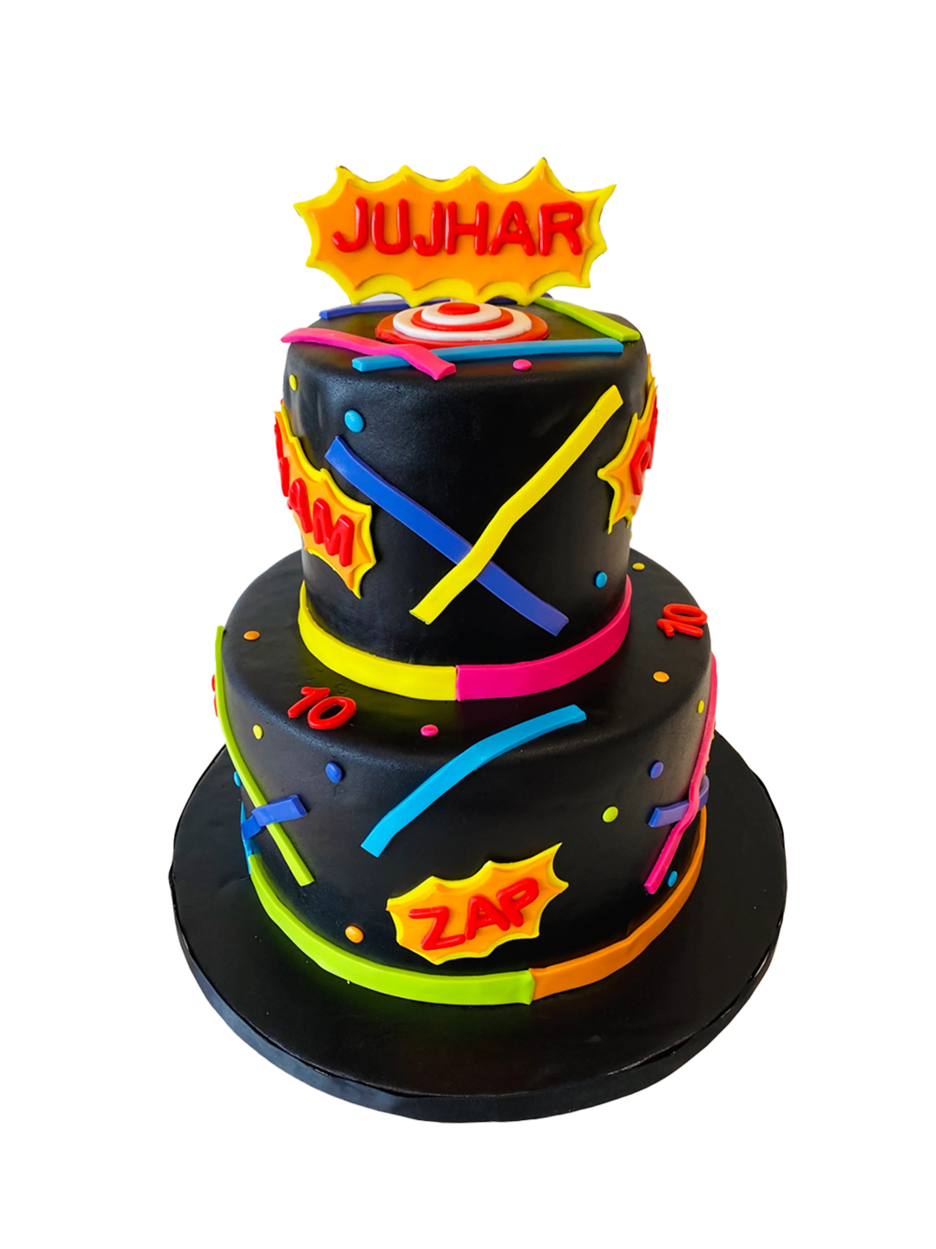 Confetti Tiered Fondant Cake
