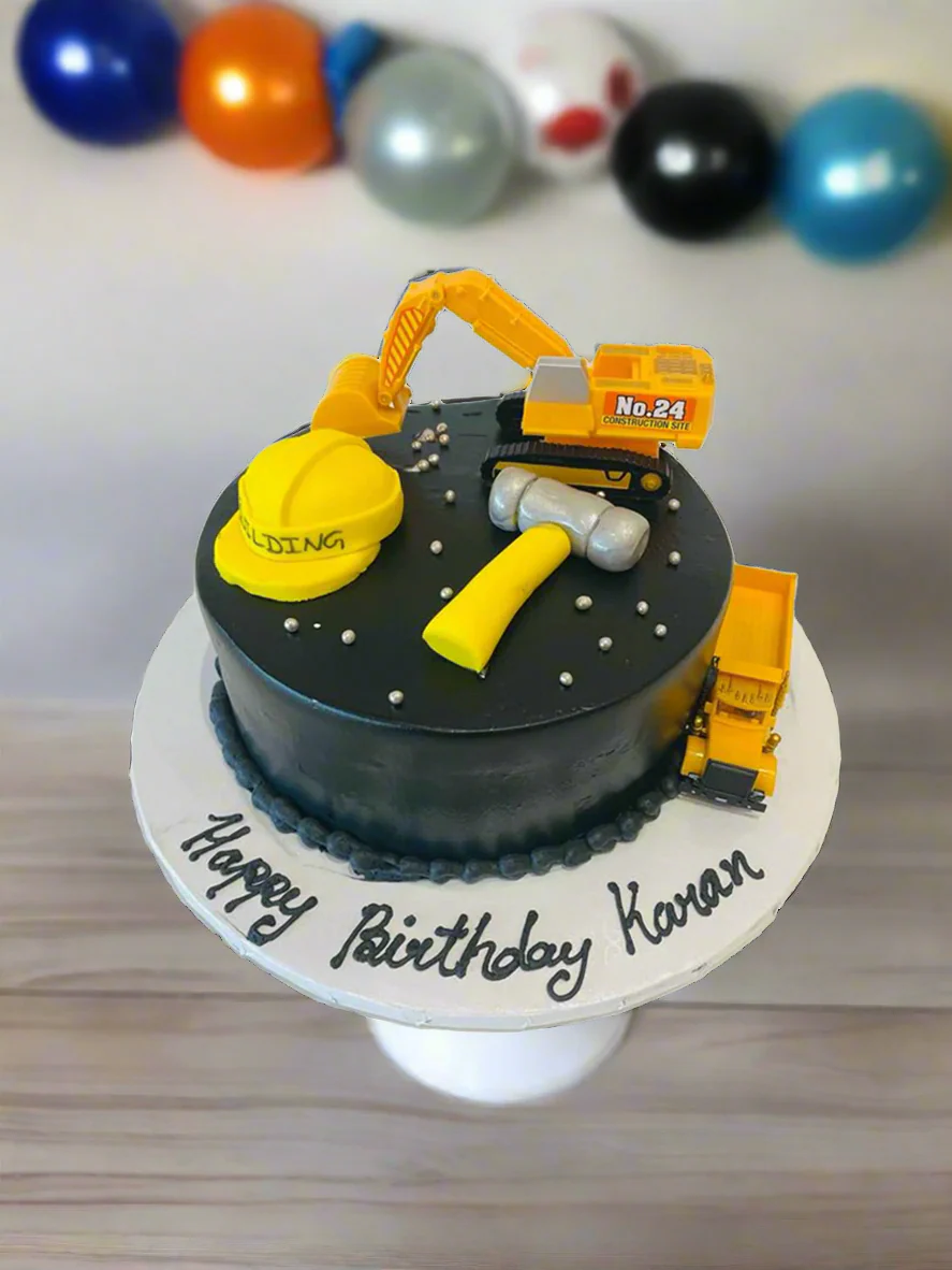 Construction Theme Cake - Image 2