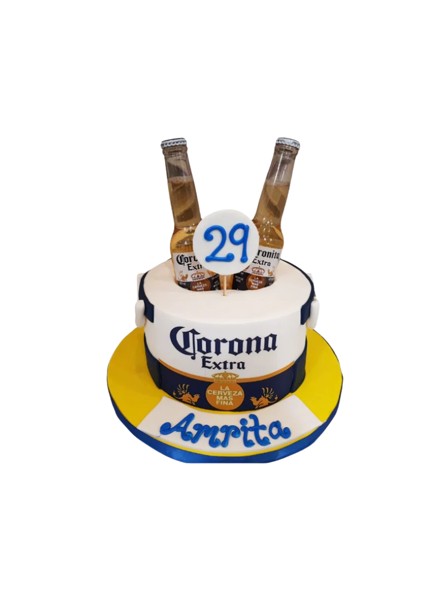 Corona Extra Beer Bottle Cake - Image 3