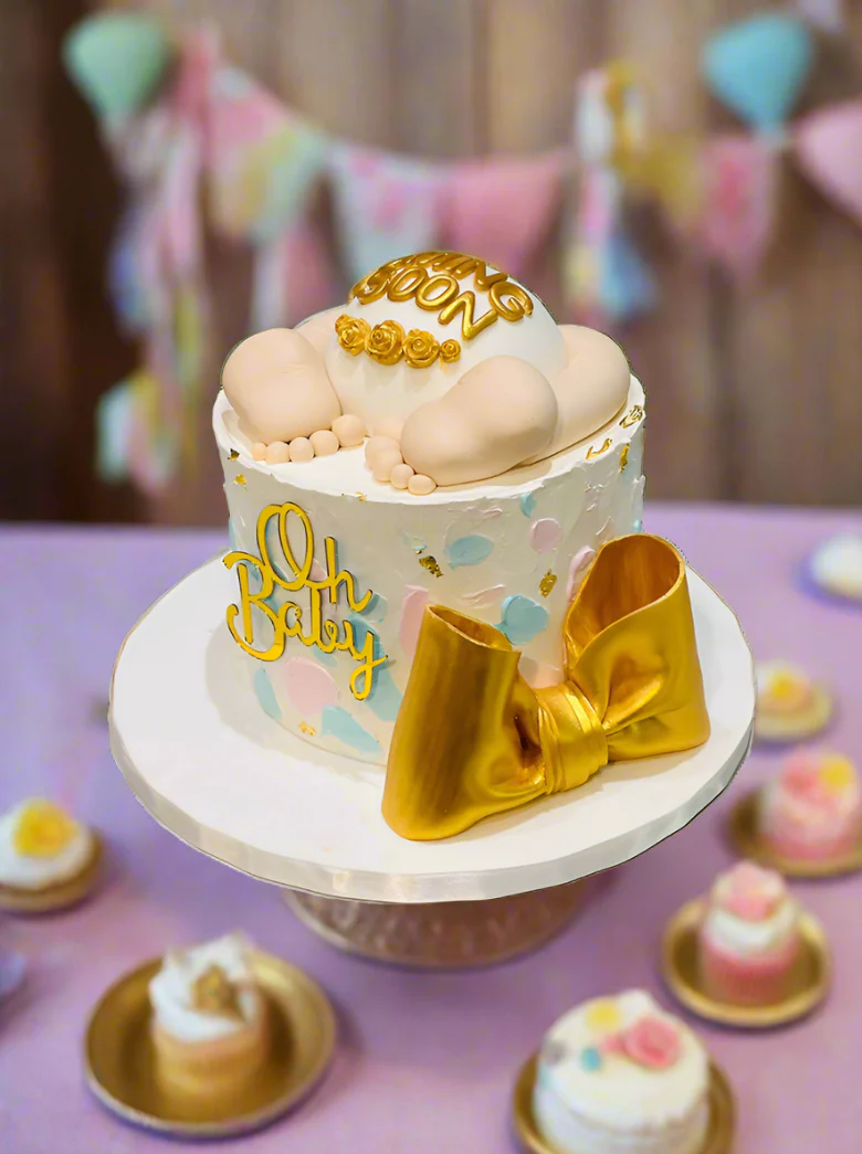 Crawling Baby Cream Cake - Image 5
