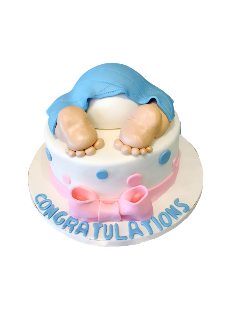 Crawling Baby Shower Cake