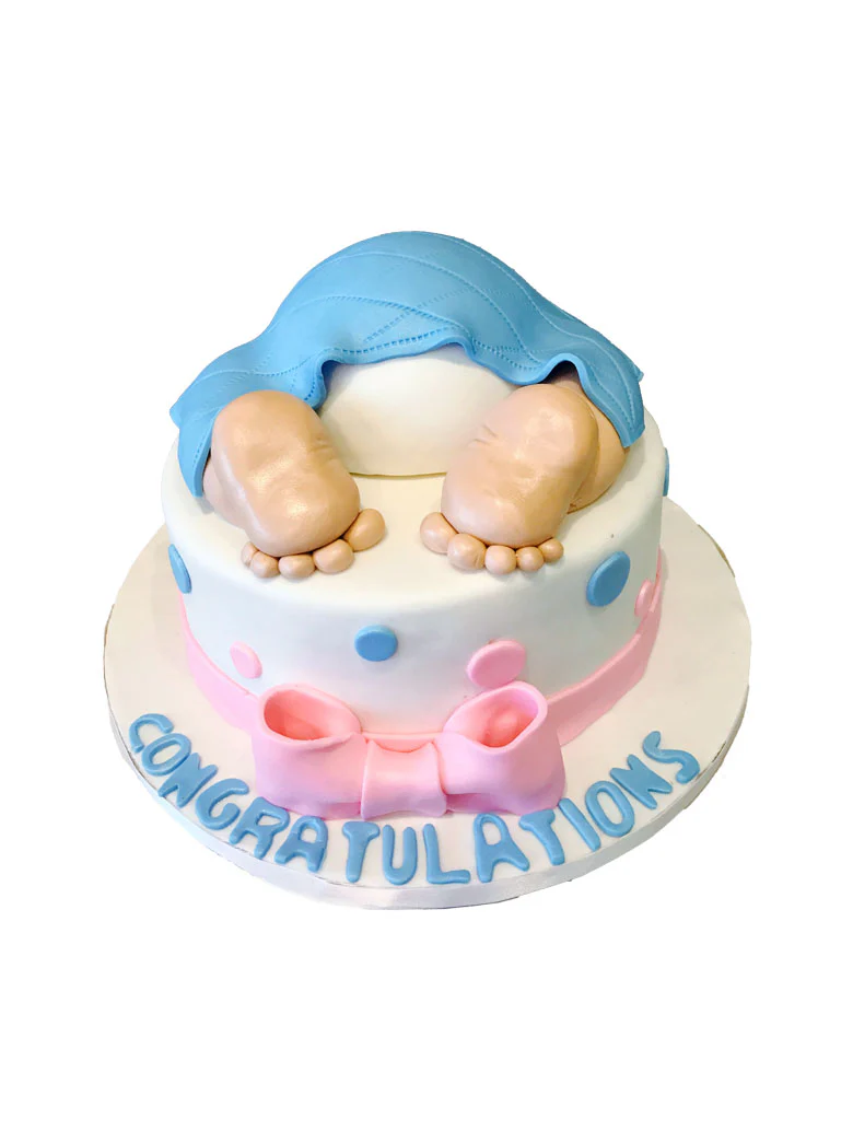 Crawling Baby Shower Cake - Image 6