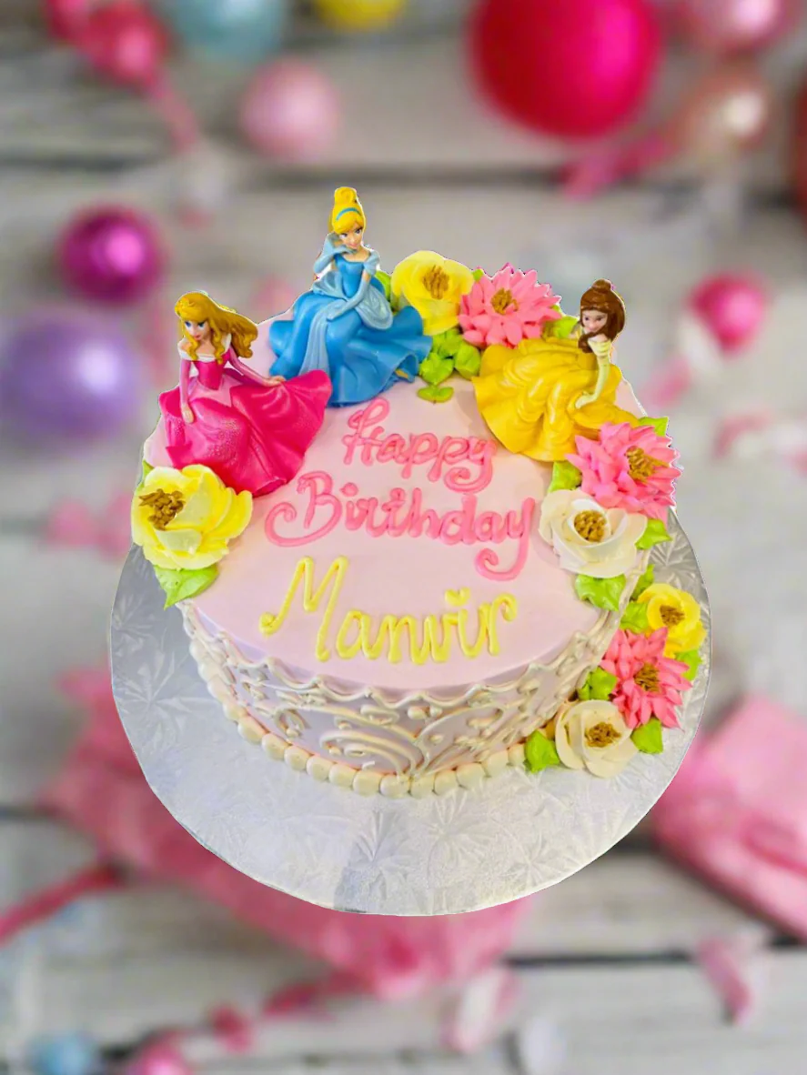 Disney Princess Cream Cake - Image 3