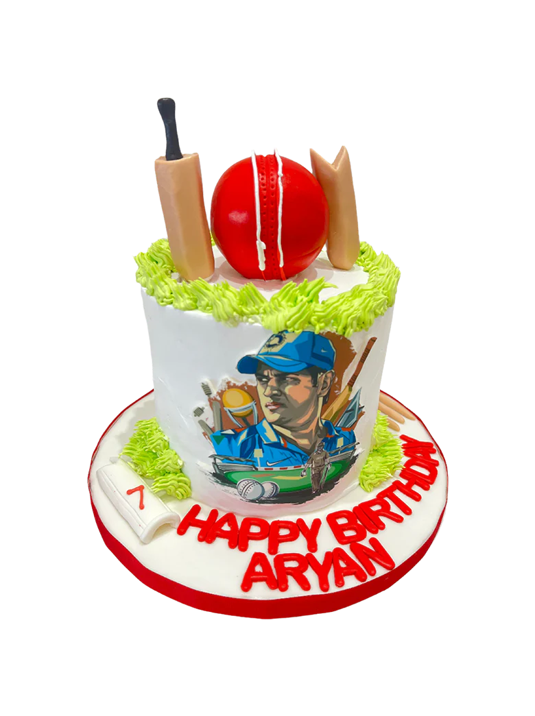 Cricket Cream Birthday Cake