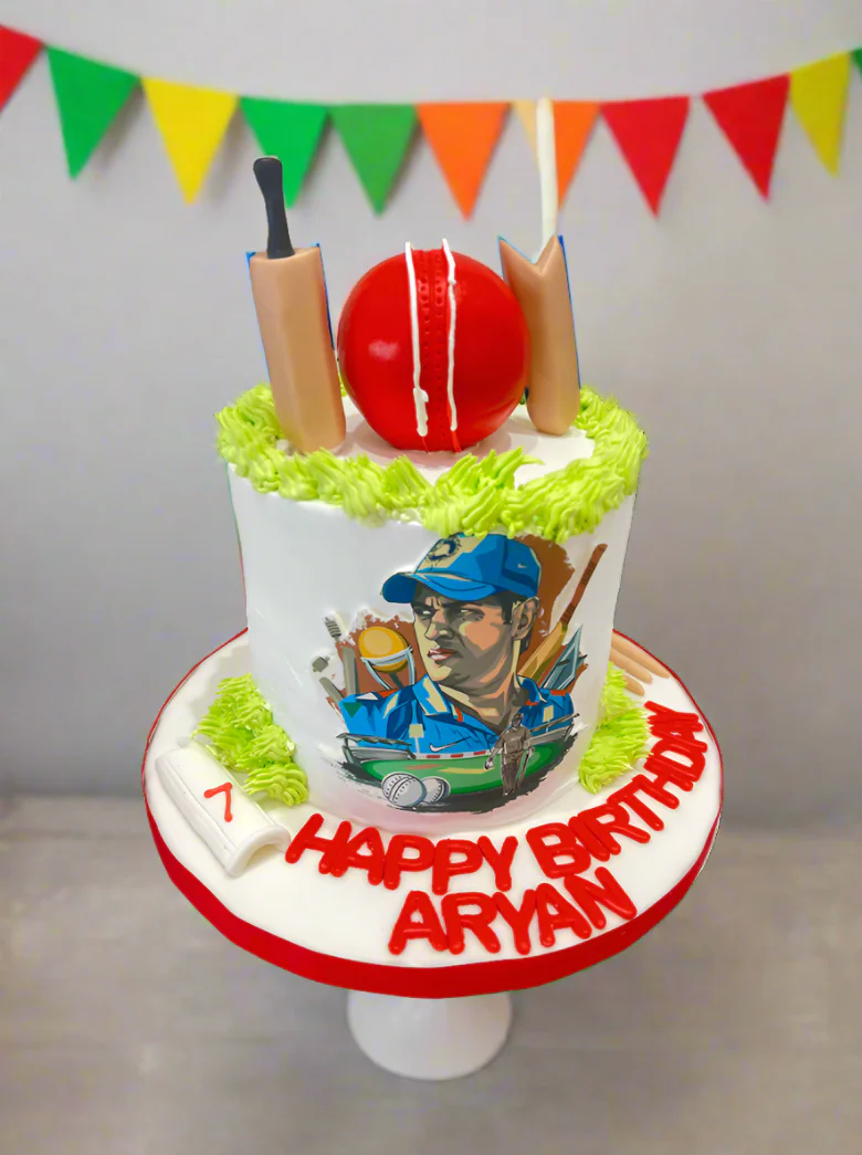Cricket Cream Birthday Cake - Image 2