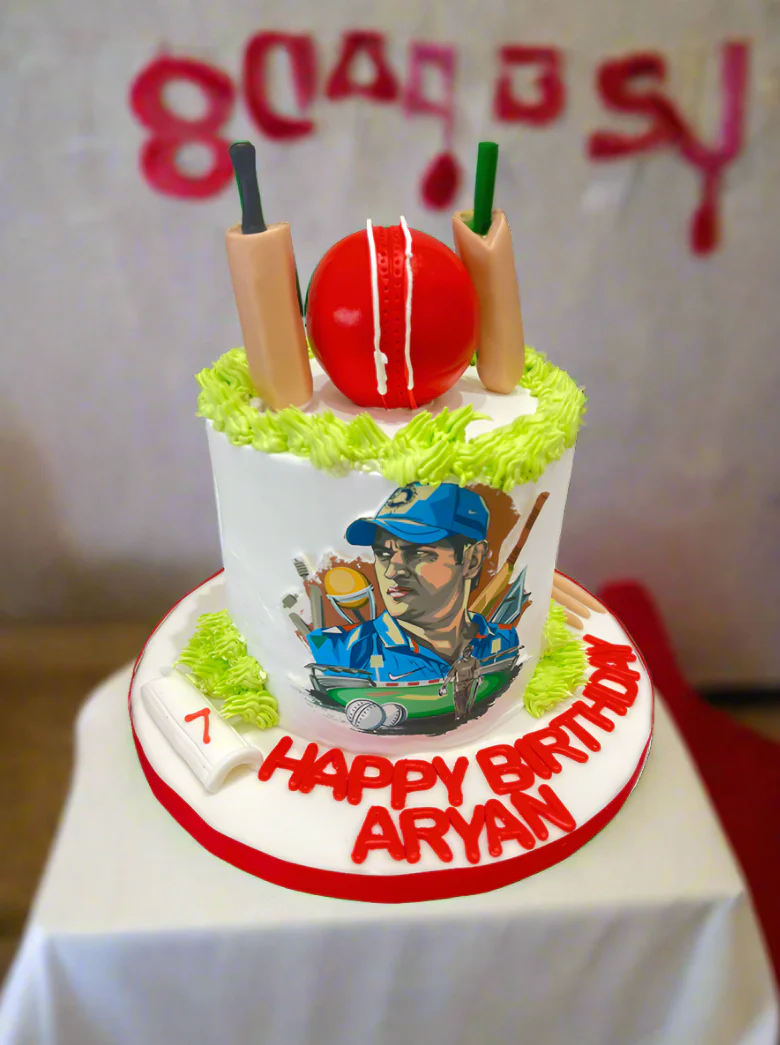 Cricket Cream Birthday Cake - Image 3