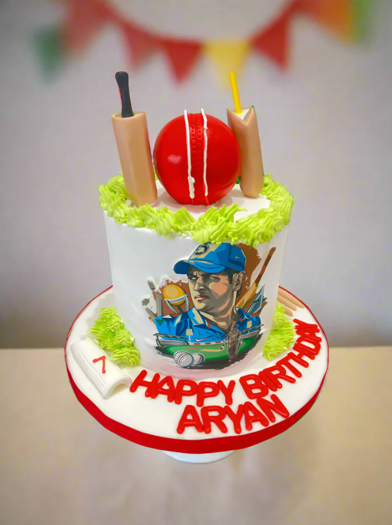 Cricket Cream Birthday Cake - Image 6