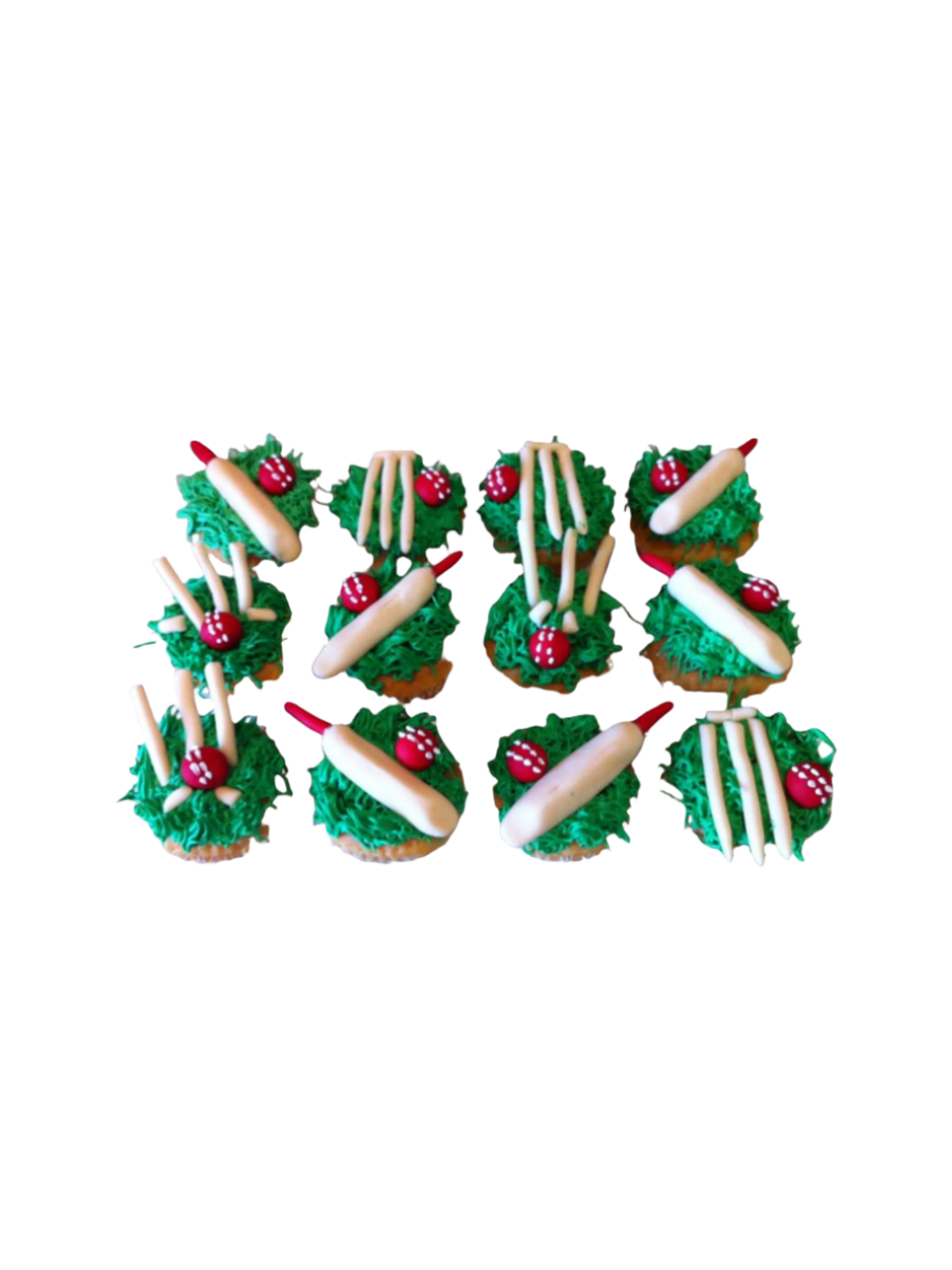Cricket Cupcakes - (Pack Of 6)