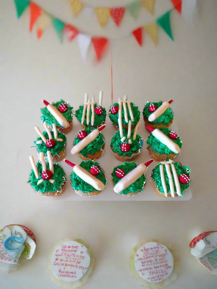 Cricket Cupcakes - (Pack Of 6) - Image 2