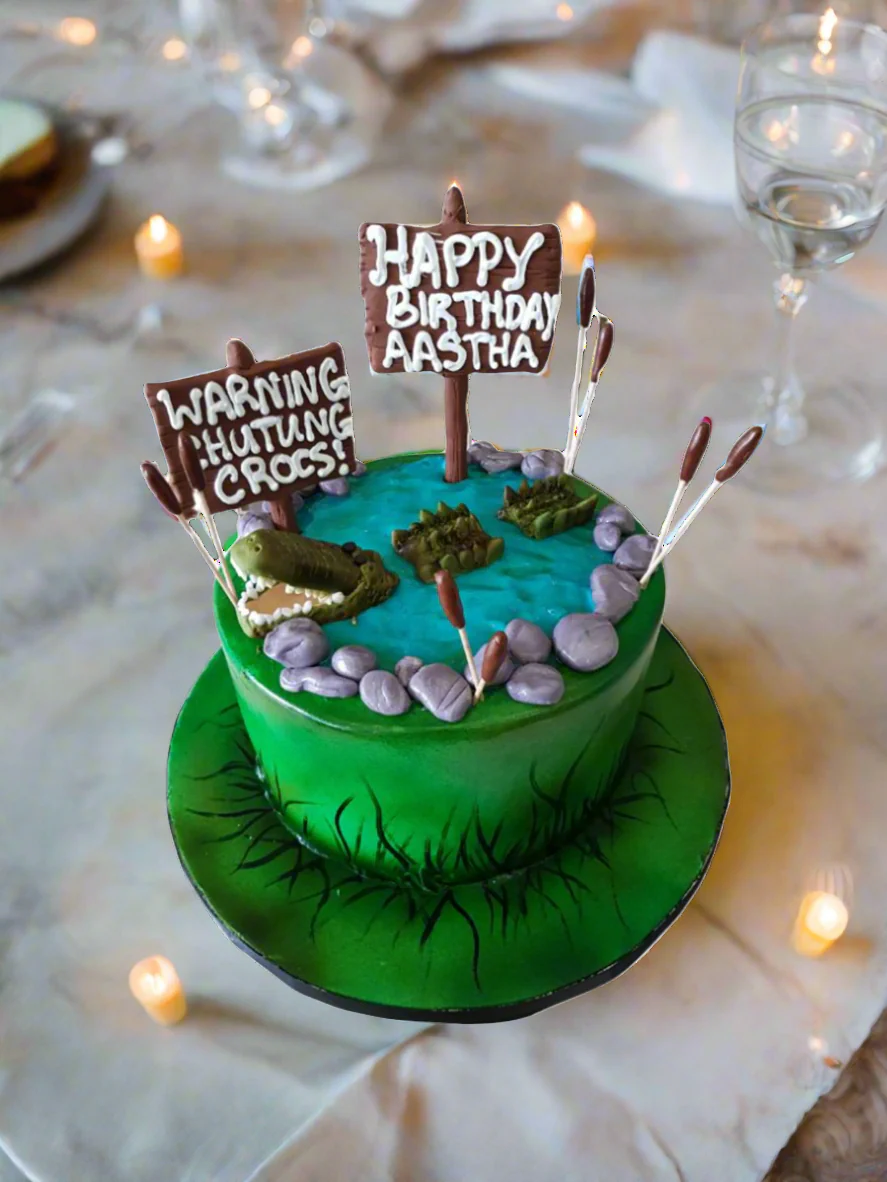 Crocodile Birthday Cake - Image 3