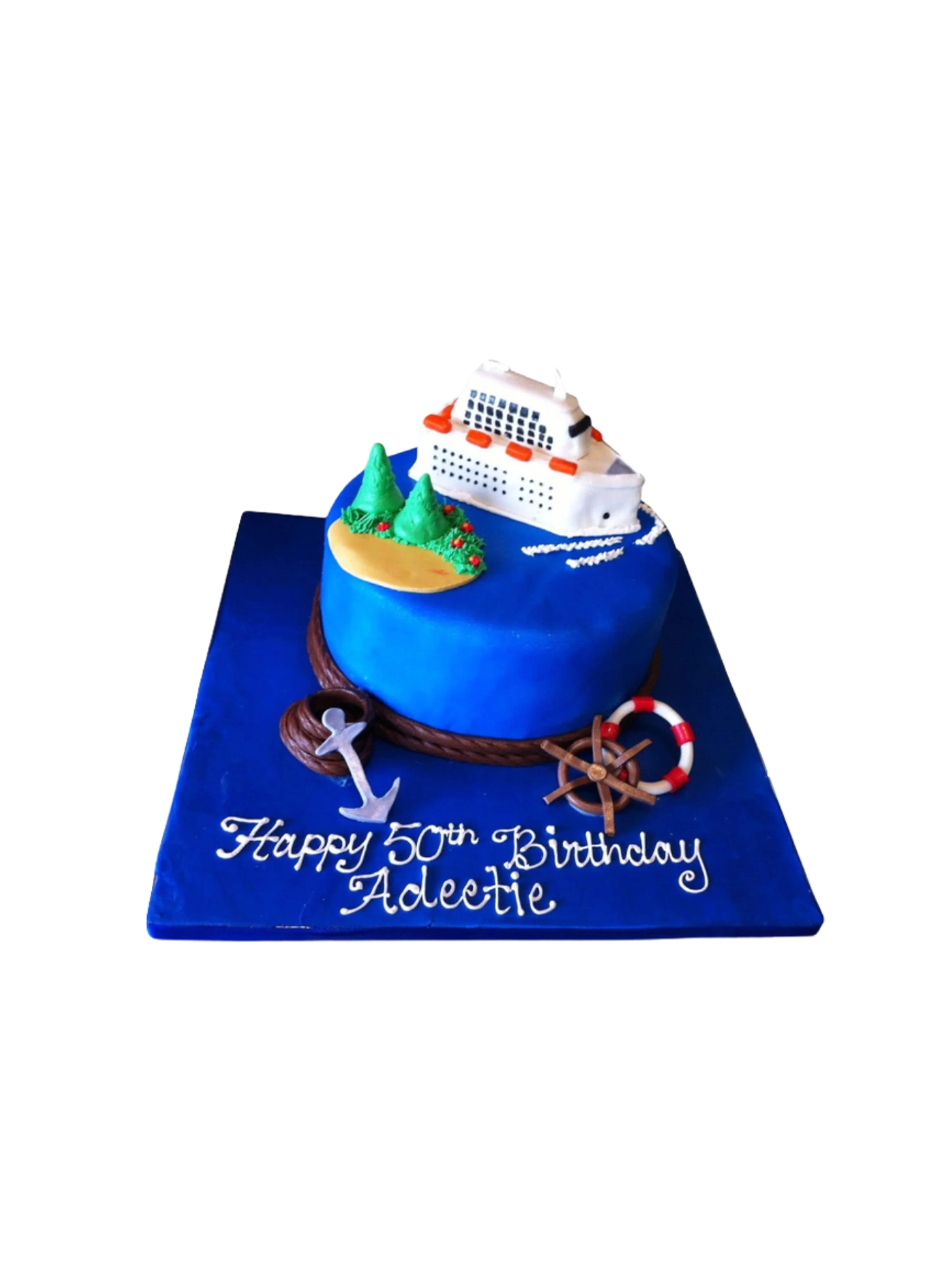 Cruise Fondant Cake