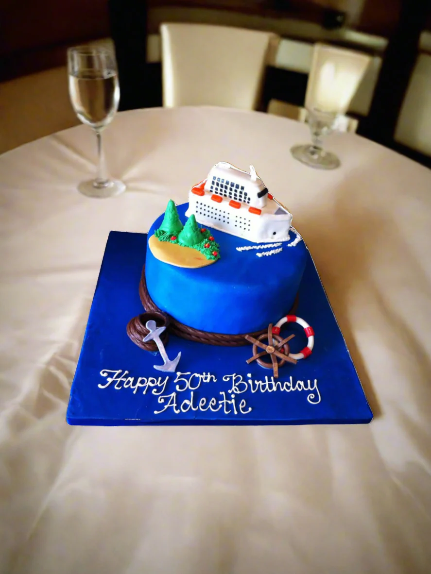 Cruise Fondant Cake - Image 2
