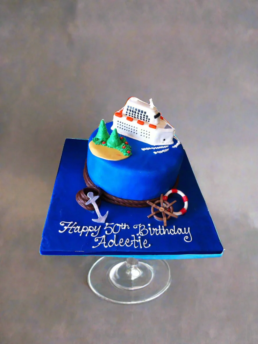 Cruise Fondant Cake - Image 3