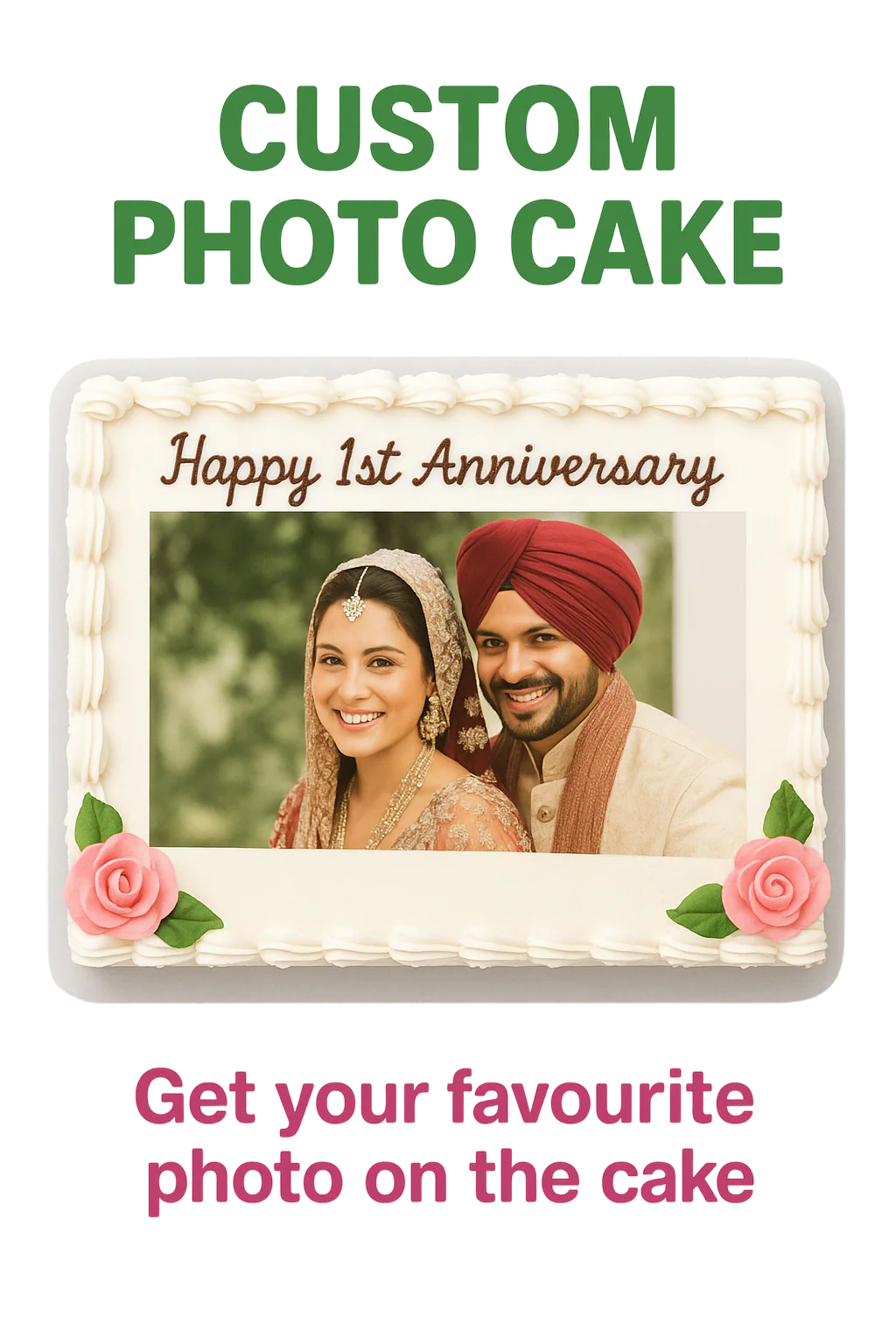 Custom Photo Cake - Image 3