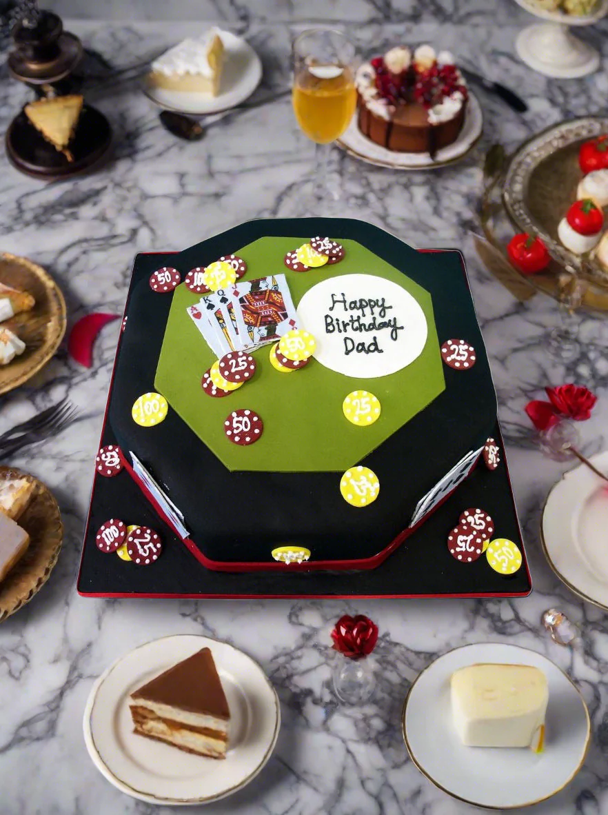 Dad Poker Table Cake - Image 2