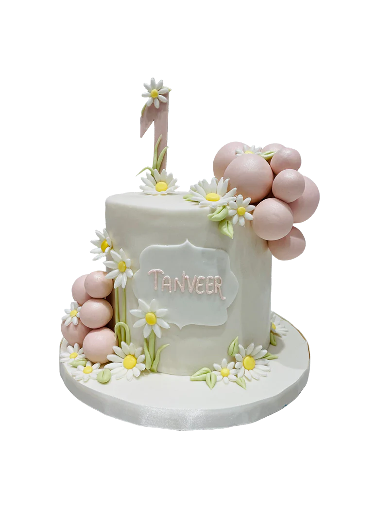 Daisy Field Fondant Cake