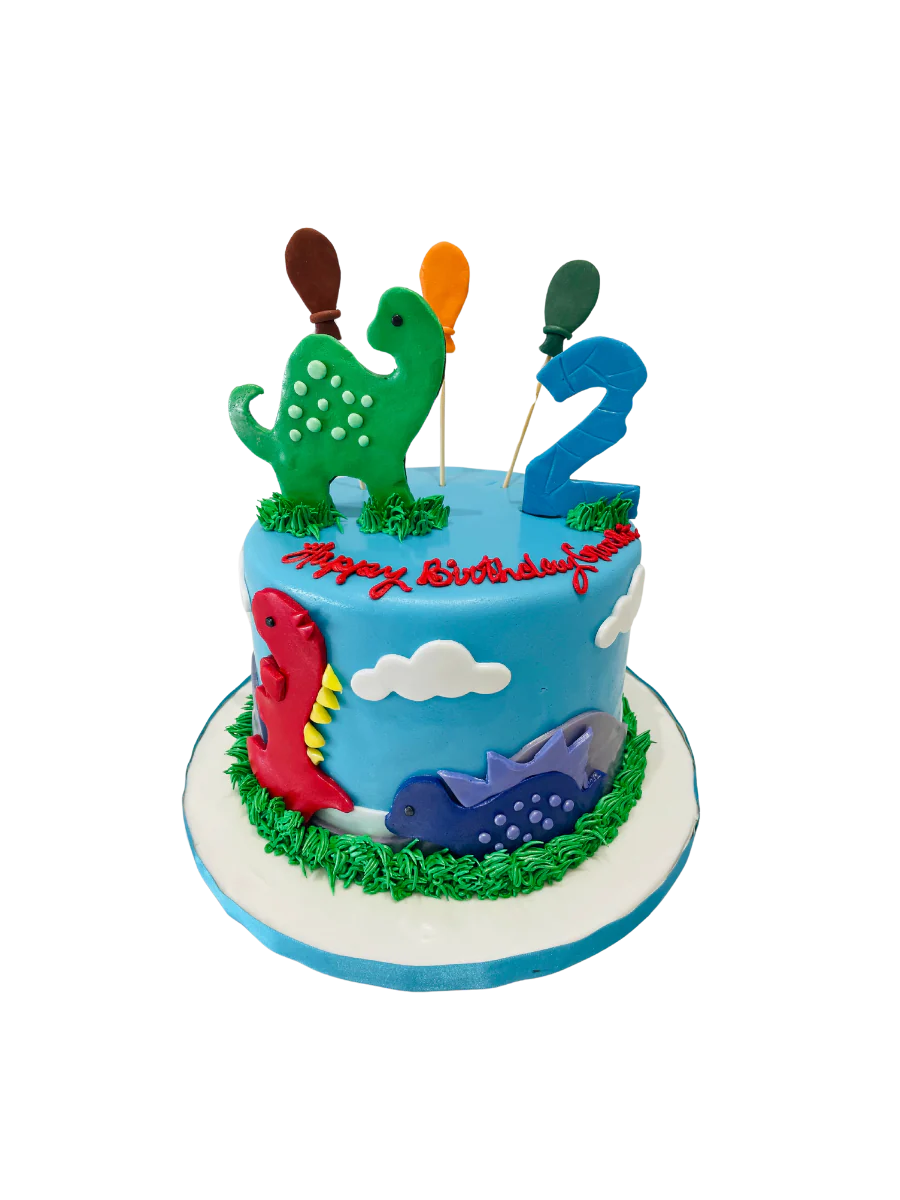 Damon Dinosaur Fondant Cake