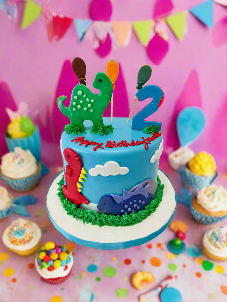 Damon Dinosaur Fondant Cake - Image 2