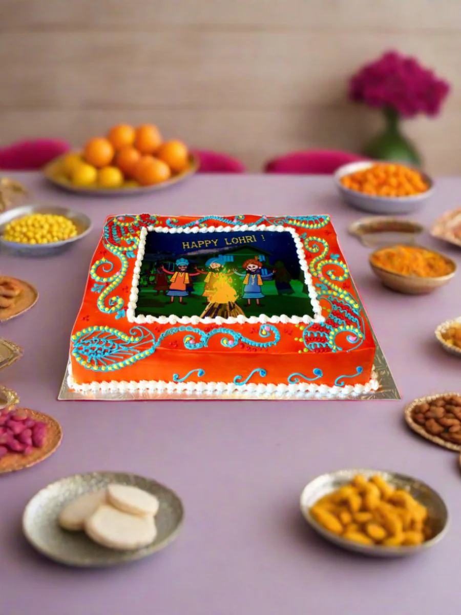 Dancing Lohri Cake - Image 2