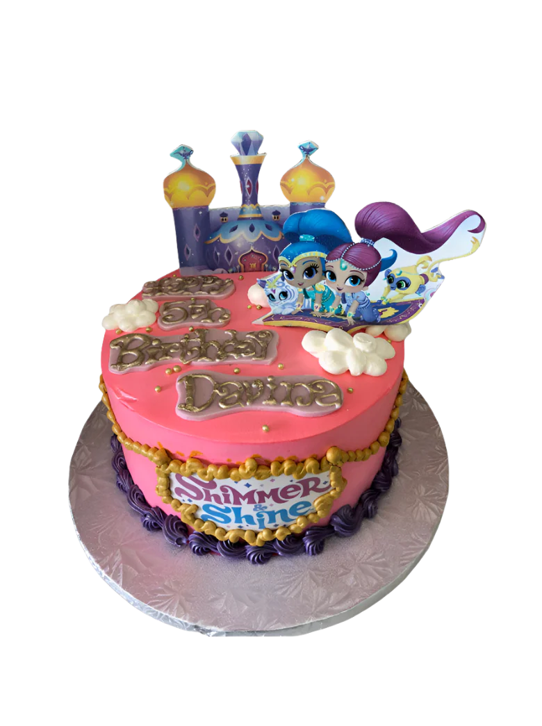 Davina Shimmer And Shine Birthday Cake