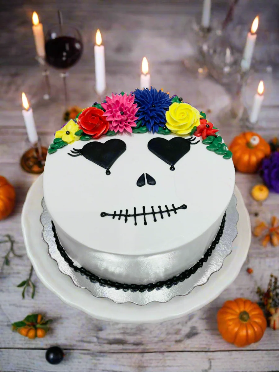 Day Of The Dead Halloween Cake - Image 4