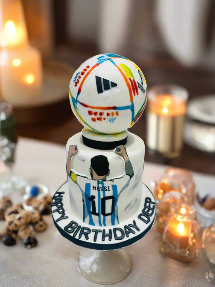 Deep Messi Soccer Fondant Cake - Image 2