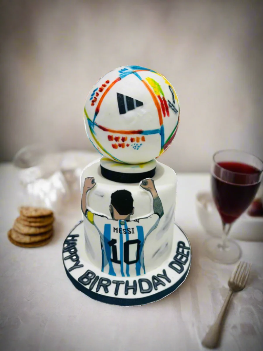 Deep Messi Soccer Fondant Cake - Image 3