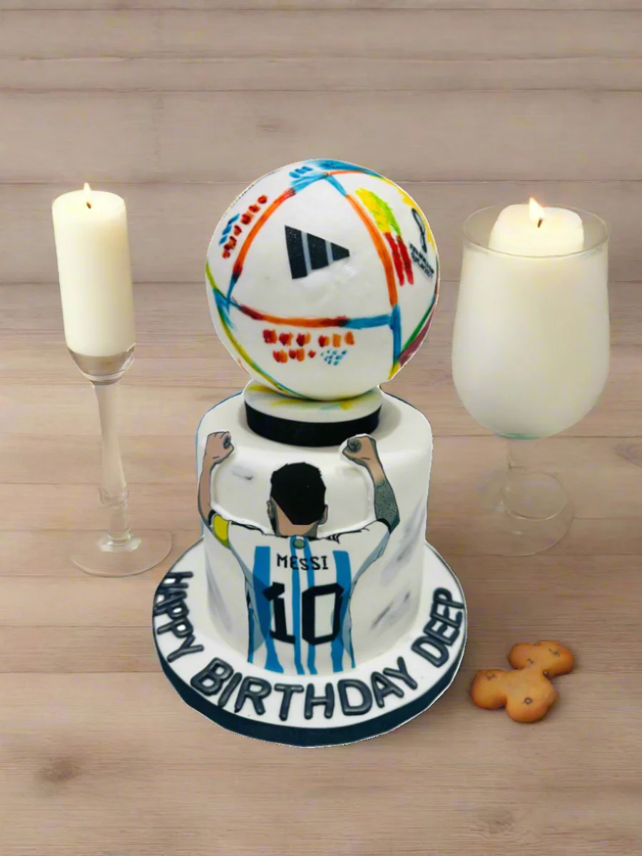 Deep Messi Soccer Fondant Cake - Image 4