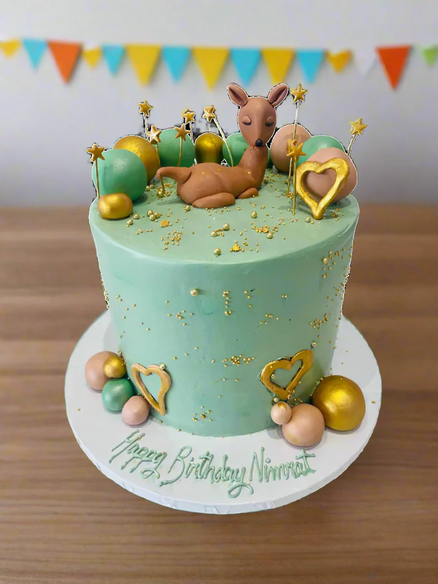 Deer Jungle Cream Cake - Image 2