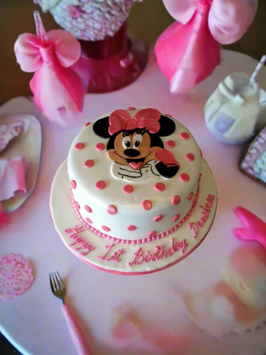 Devshree Minnie Birthday Cake - Image 4
