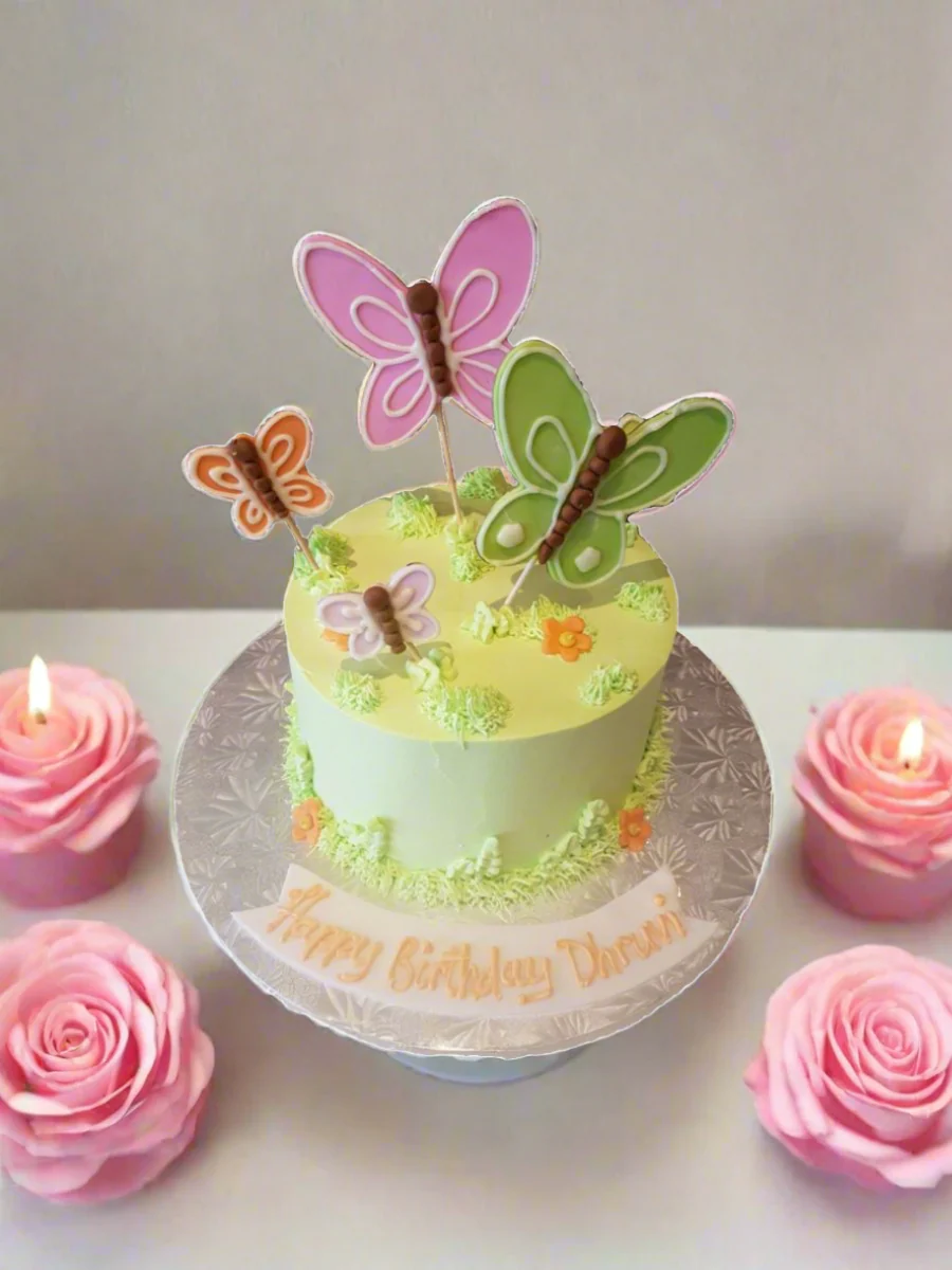 Dhruvi Butterfly Cake - Image 4