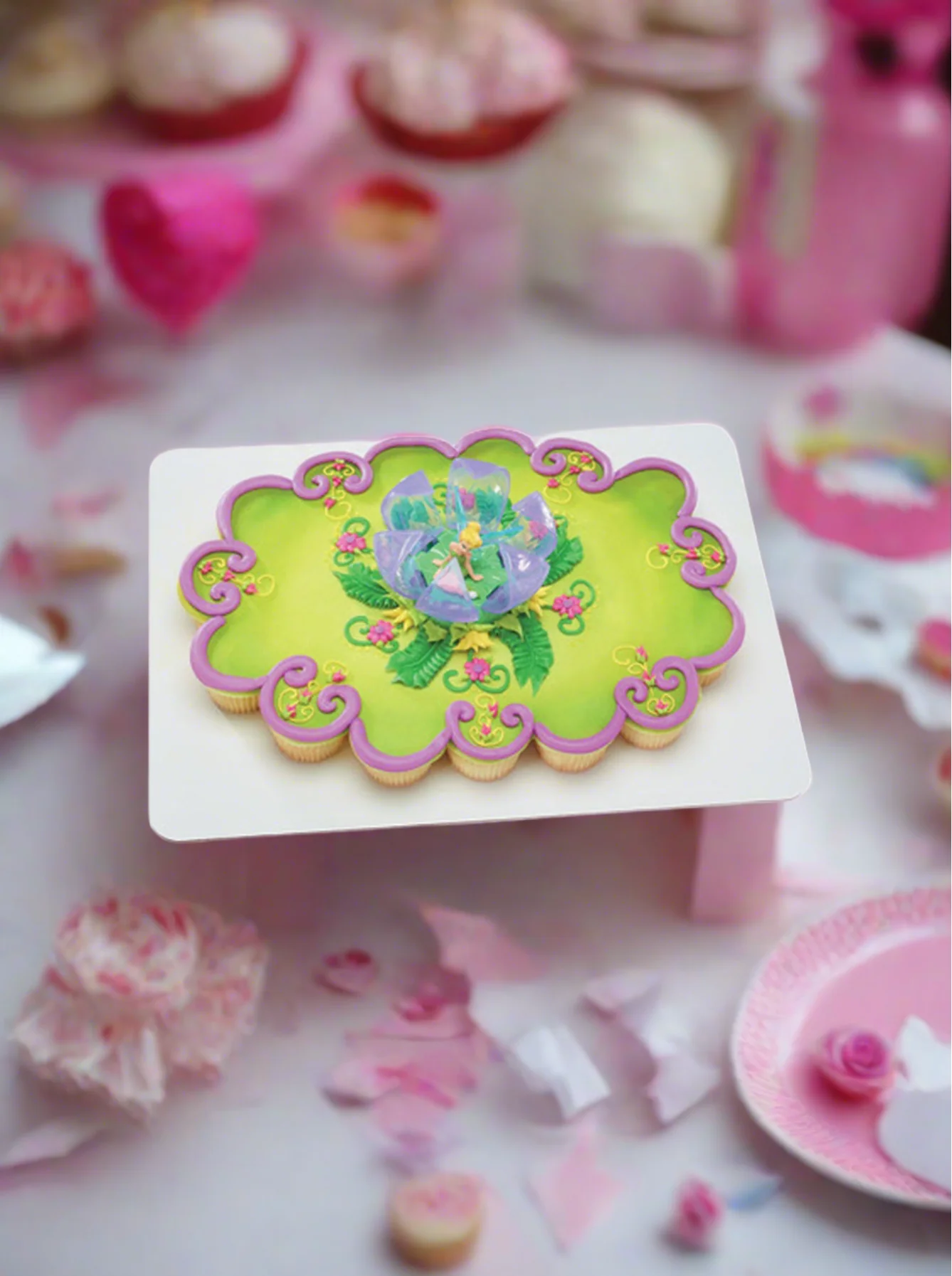 Disney Fairies Tinker Bell in Flower Cupcakes - Image 3