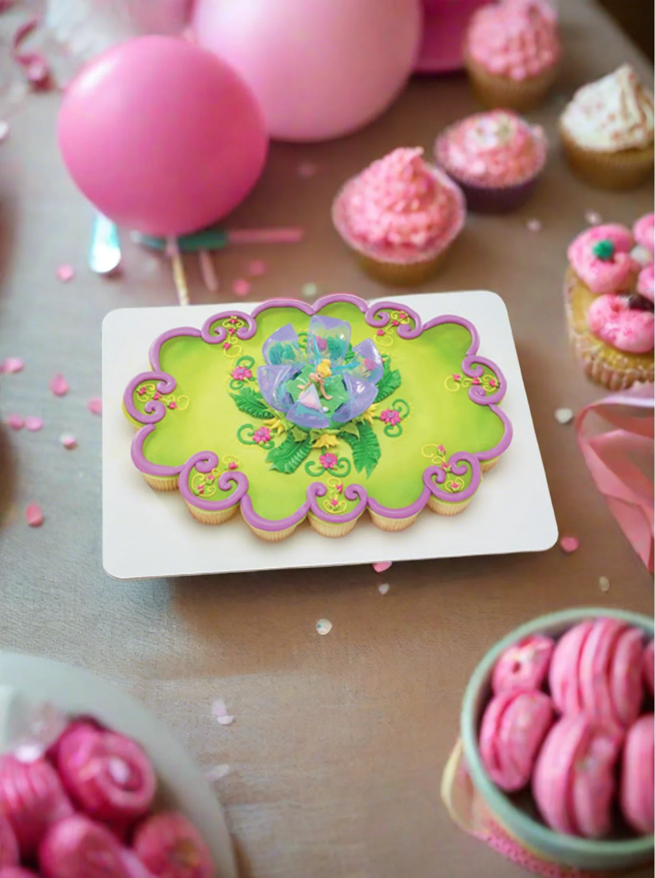 Disney Fairies Tinker Bell in Flower Cupcakes - Image 4