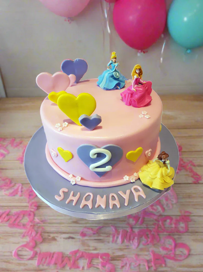 Disney Princess Fondant Cake - Image 2