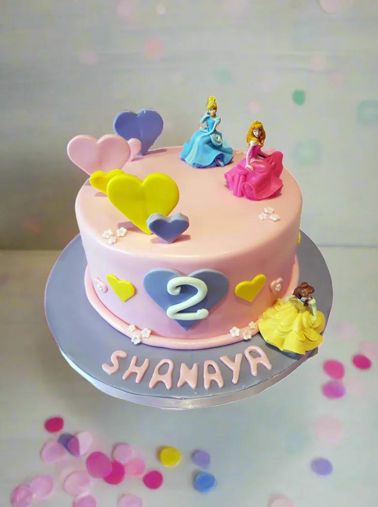 Disney Princess Fondant Cake - Image 3