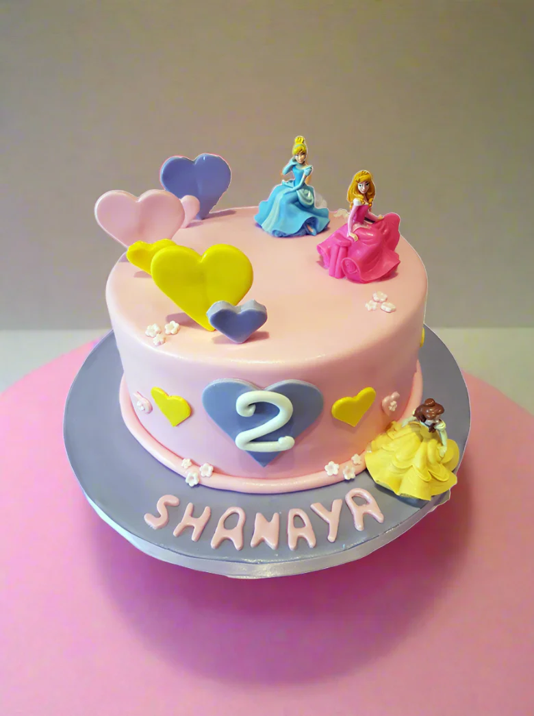 Disney Princess Fondant Cake - Image 5